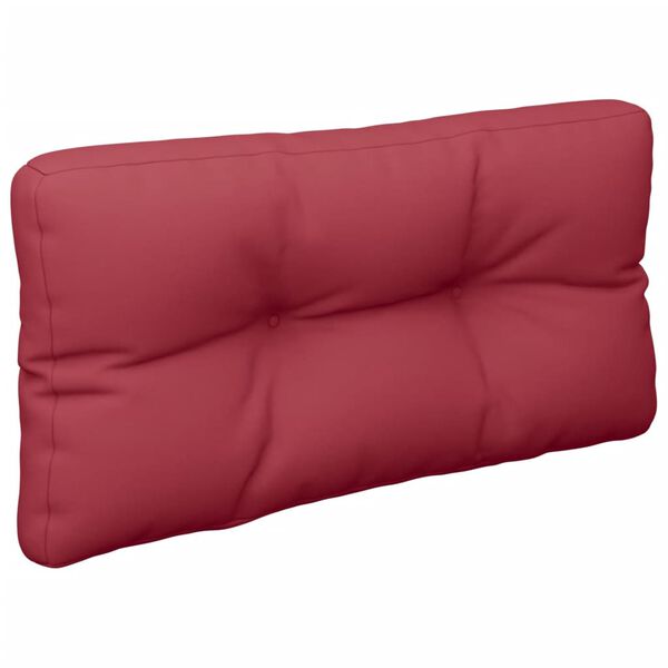 vidaXL Palettenkissen Weinrot 70x40x12 cm Stoff