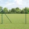 vidaXL Eurozaun Gr&uuml;n 1,6 x 10 m PVC-beschichtetes Eisen