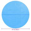 vidaXL Poolabdeckung Blau 417 cm PE