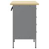 vidaXL Werkbank mit Schubladen 2 pcs Schwarz und Grau 75 x 45 x 85 cm