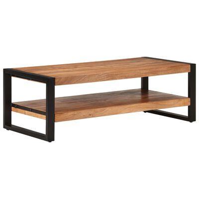 vidaXL Couchtisch 120x55x40 cm Massivholz Akazie