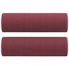 vidaXL 3-Sitzer-Sofa mit Zierkissen Weinrot 180 cm Stoff