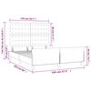 vidaXL Bettgestell ohne Matratze Dunkelgr&uuml;n 140x200 cm Samt