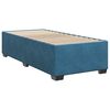 vidaXL Boxspringbett mit Matratze Blau 90x200 cm Samt