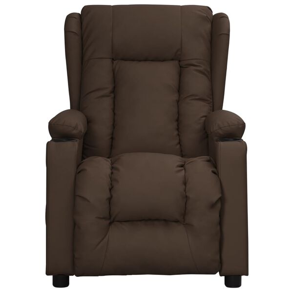 vidaXL Relaxsessel Braun Kunstleder