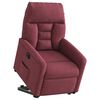 vidaXL Relaxsessel mit Aufstehhilfe Elektrisch Weinrot Stoff