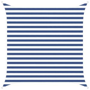 vidaXL Sonnensegel Blau und Wei&szlig; 2,5 x 2,5 m 100 % Polyester Oxford