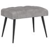 vidaXL Bank mit Knopfheftung Hellgrau 60 x 40 x 45 cm Samt