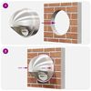 vidaXL L&uuml;ftungsgitter 2 pcs Silber 200 mm Edelstahl