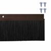 vidaXL Aufsteck T&uuml;rb&uuml;rstendichtungen 2 pcs Braun 100 cm
