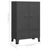 vidaXL Kleiderschrank Industrie-Stil Anthrazit 67x35x107 cm Stahl