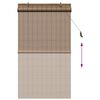 vidaXL Rollo mit Vorh&auml;ngen Braun 90 x 160 cm Bambus