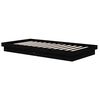 vidaXL Massivholzbett Schwarz 100x200 cm
