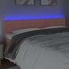vidaXL LED Kopfteil Rosa 160x5x78/88 cm Samt