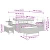 vidaXL Gartensofa-set mit Kissen 8 pcs Schwarz Poly-Rattan
