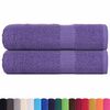 vidaXL Duscht&uuml;cher FROGN 2 Stk. Lila 70x140 cm 360 g/m&sup2;