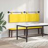 vidaXL H&auml;ngevorderseite Uni Helles Gelb 190 x 55 x 5 cm Cordstoff