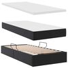 vidaXL Aufbewahrungsbett mit Matratze Schwarz 90 x 200 cm Kunstleder