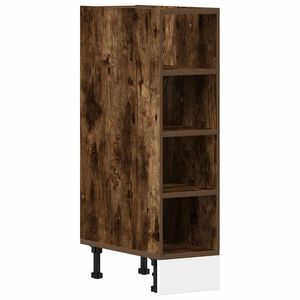vidaXL Unterschrank Riga R&auml;uchereiche 20x44,5x81,5 cm Holzwerkstoff