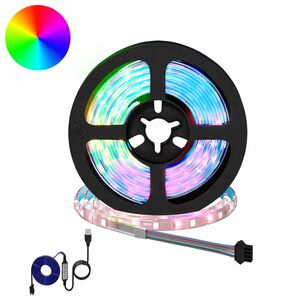 vidaXL LED-Streifen 2 stk. Schwarz und Transparent