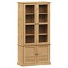 vidaXL Vitrine VIGO 85x35x170 cm Massivholz Kiefer