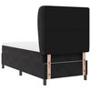 vidaXL Boxspringbett mit Matratze Schwarz 200 x 80 cm Polyester