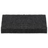 vidaXL Gummigranulat-Patiopad Schwarz 6 x 9 x 1 cm Gummi