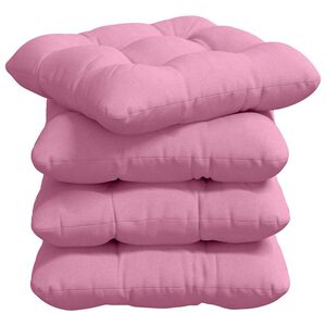 vidaXL Sitzkissen 4 pcs Rosa 45 x 45 x 12 cm Stoff