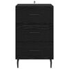 vidaXL Nachttisch Schwarz Eichen-Optik 40 x 40 x 66 cm Holzwerkstoff