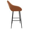 vidaXL Barhocker 2 Stk. Hellbraun Kunstleder