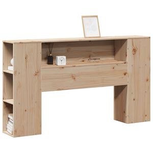 vidaXL Kopfteil mit Stauraum 135 cm Massivholz Kiefer