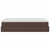 vidaXL Ottoman-Bett mit Matratze Braun 120x200 cm Kunstleder