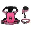 vidaXL Hundegeschirr mit Leine & Halsband Verstellbar Rosa XL