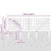 vidaXL Zaunpfosten Silber 25 x 0,6 m (25 mm Maschenweite) Stahl