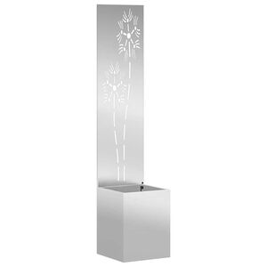 vidaXL Garten Sichtschutz-Leinwand Silber 32 x 150 cm Verzinkter Stahl