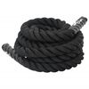 vidaXL Battle Rope Schwarz 6 m 4,5 kg Polyester