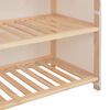 vidaXL Schuhschrank mit Abdeckung Wei&szlig; 79 x 40 x 80 cm Stoff