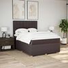 vidaXL Boxspringbett mit Matratze Dunkelbraun 140x190 cm Stoff