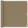 vidaXL Balkon-Sichtschutz Taupe 90x300 cm HDPE