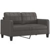 vidaXL 2-Sitzer-Sofa mit Kissen Grau 140 cm Kunstleder