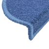 vidaXL Stufenmatten 10 Stk. 56x17x3 cm Blau Halbrund