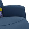 vidaXL Massagesessel mit Fu&szlig;teil Blau Stoff