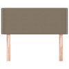 vidaXL Kopfteil Taupe 90x5x78/88 cm Stoff