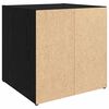 vidaXL TV-Schrankset 4 pcs Schwarz 37 x 35 x 37,5 cm Holzwerkstoff