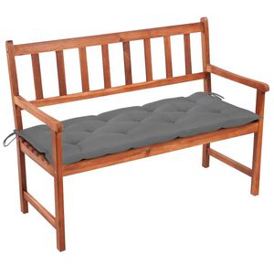 vidaXL Gartenbank mit Auflage 120 cm Massivholz Akazie