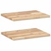 vidaXL Schweberegale 2 Stk. 40x30x2 cm Massivholz Akazie Unbehandelt