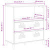 vidaXL B&uuml;cherschrank VIKEN Schwarz 80x40x90 cm Holzwerkstoff