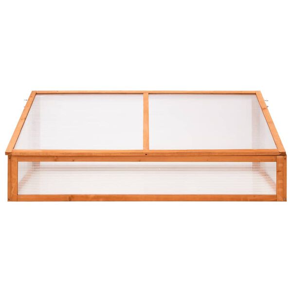 vidaXL Gew&auml;chshaus Orange 110x56x39 cm Tannenholz