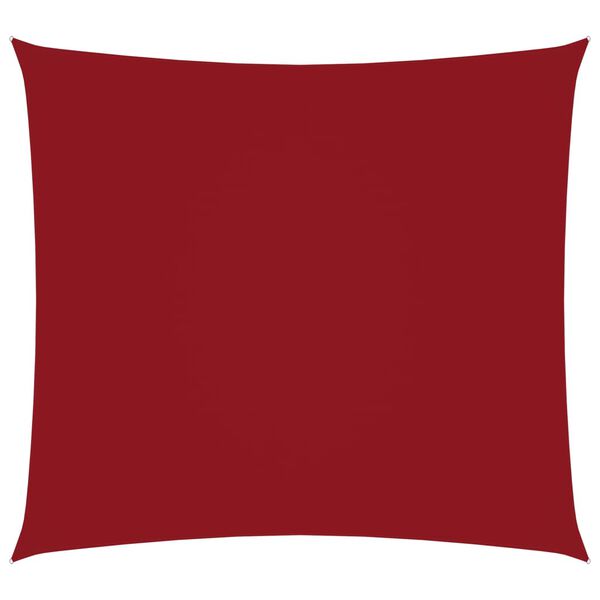 vidaXL Sonnensegel Oxford-Gewebe Quadratisch 7x7 m Rot
