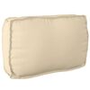 vidaXL Palettenkissenset 3 pcs Beige Oxford-Stoff
